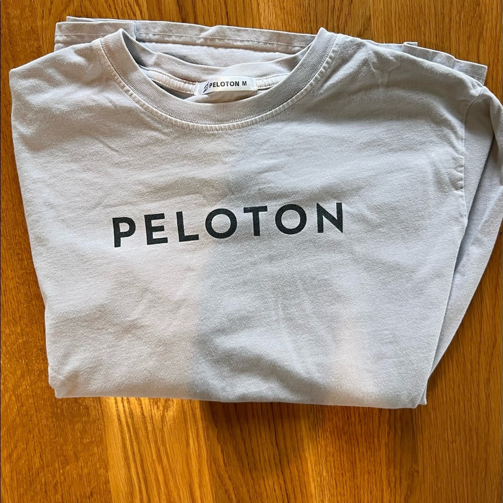 Peloton gray long sleeve tee size M